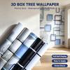 3D Geometry Waterproof Self Adhesive Wallpaper Furniture Renovation Decorative Sticker DIY Decorative Film