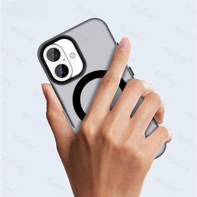 Прозрачный чехол для iPhone 17 Чехол-накладка iPhone 17 Air 17 Pro Max Магнитная адсорбция Беспроводная зарядка Чехол для iPhone 17