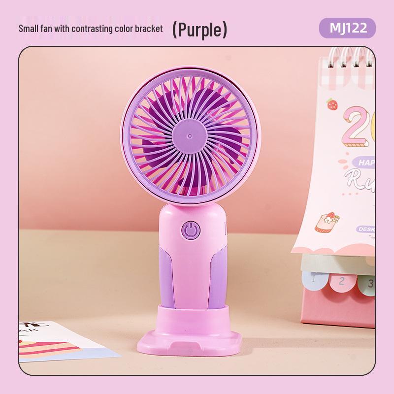 Перезаряжаемый USB мини-вентилятор: Портативный ручной и настольный стенд, идеальный подарок для студента