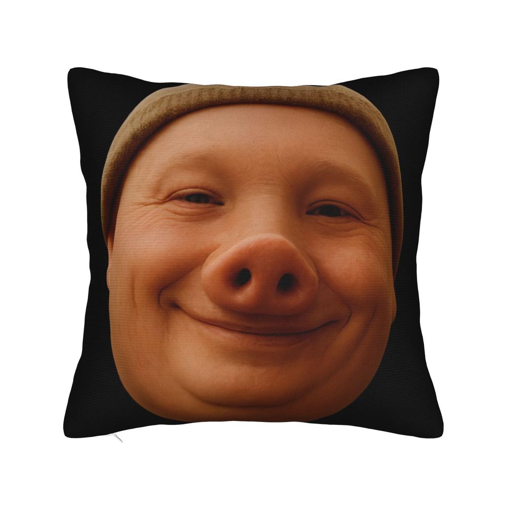Tung Tung Tung Sahur Brainrot Funny Pillow Case Comfy Pillow Cover Kawaii Pillowcases For Sofa Home Decoration