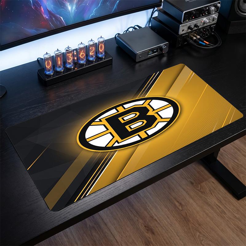 Коврик для мыши с узором Boston Bruins Анти?Нескользящий резиновый коврик для стола для игр, работы, украшение рабочего стола