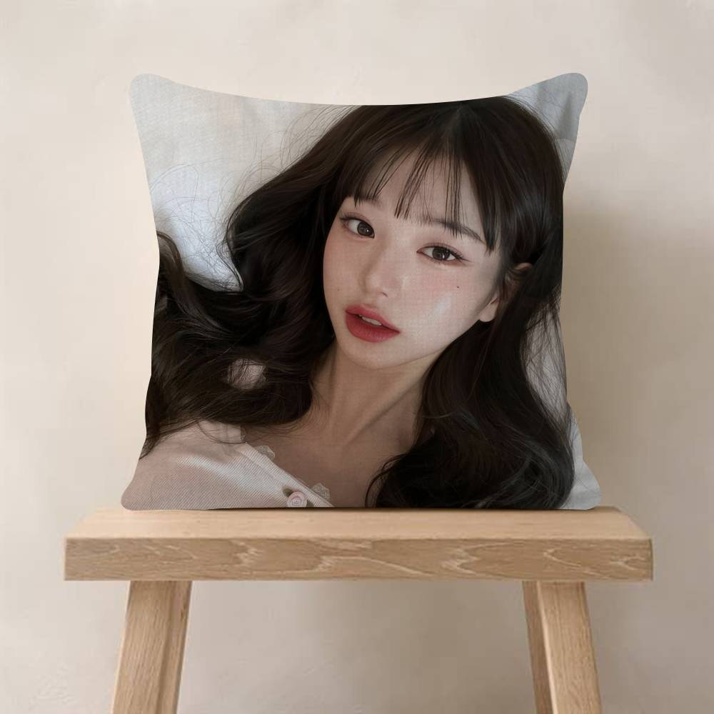 Personalized Picture Text Home Decorative Pillows Household Gifts 45X45Cm Korean Idol Jang Beauty W-Wonyoung