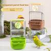 Cage Parrots Feeders Screw On Plastic Feeding Set Automatic Bird Feeders Indoor Bird Feeding Tools Food Container Dispenser