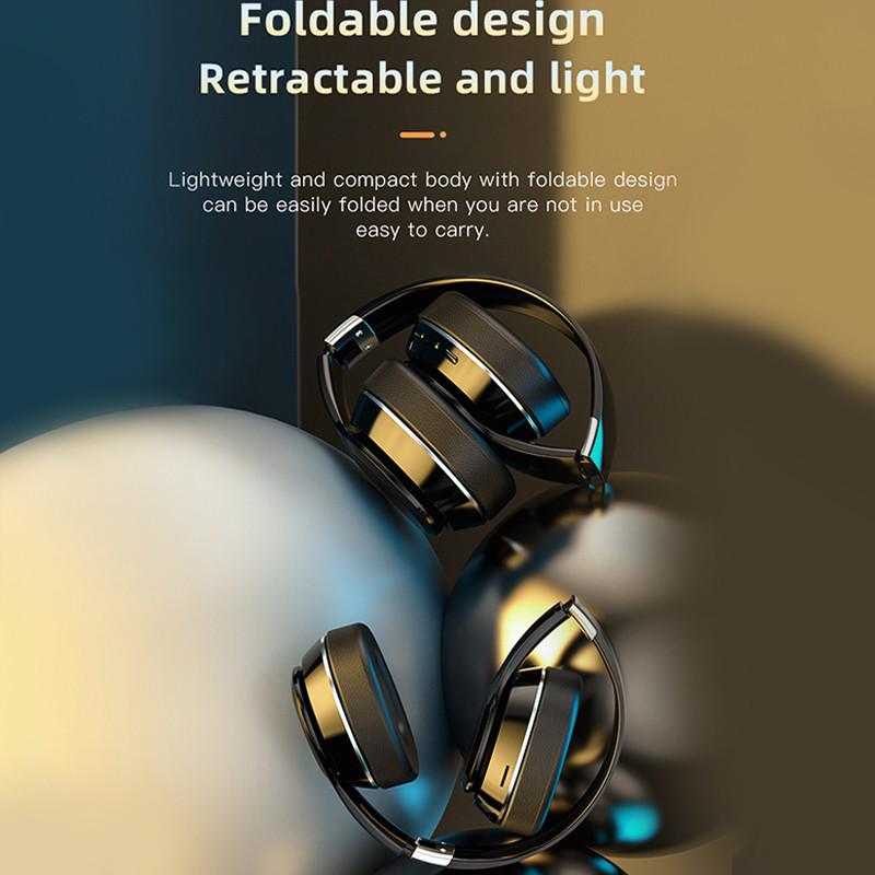 Беспроводные наушники 8D Hi-Fi, стереогарнитура, мягкие кожаные наушники, встроенный микрофон для ПК/сотовых телефонов/ТВ