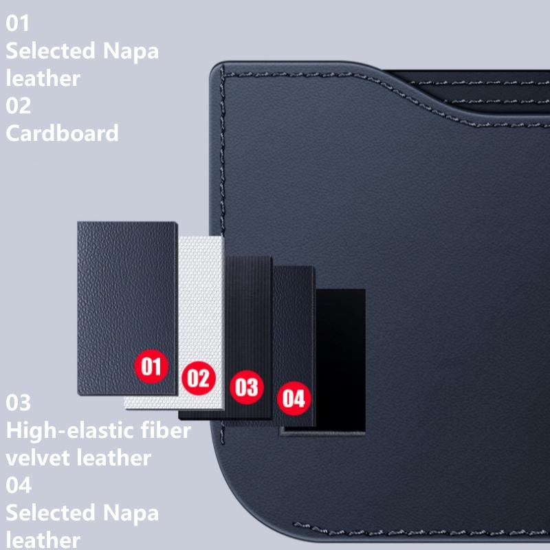 Faux Leather Car Storage Pocket Seat Back Door Center Console Phones Card Coins Keys Organizer Universal Car Storage Bag