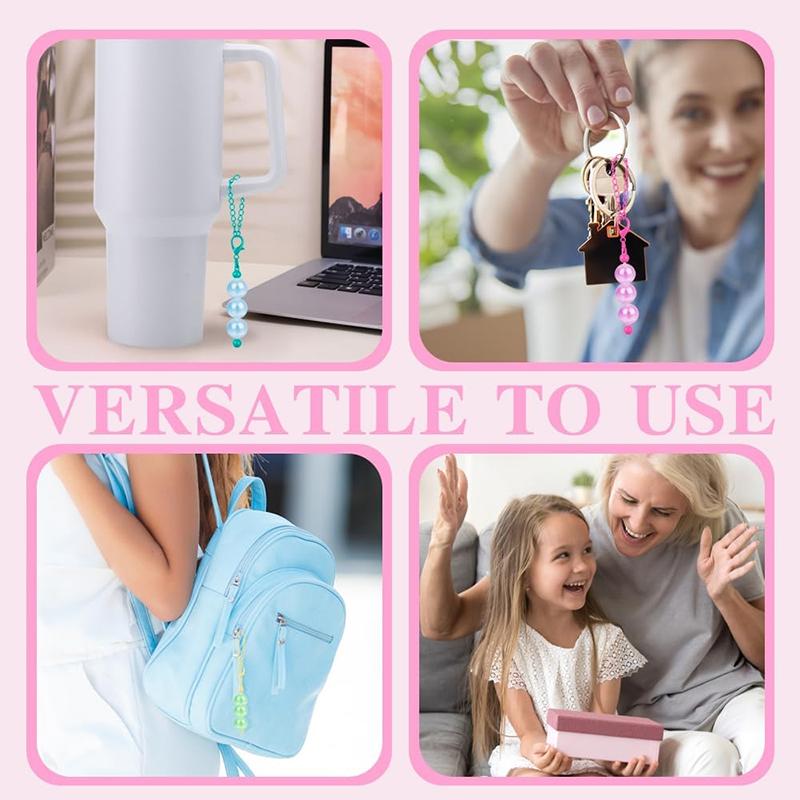 WTEMPO Набор основ для брелоков с бусинами Пустые основы для брелоков для бусин Набор для изготовления брелоков с бусинами своими руками для поделок, подвесок, шармов