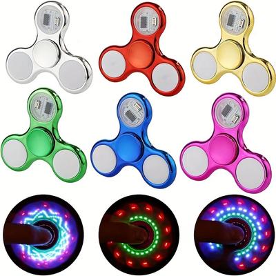 1 шт/6 шт. светодиодный спиннер Fidget Spinner игрушка для взрослых светится в темноте товары для вечеринок игрушка для снятия тревожности средство для снятия стресса подарки на день рождения