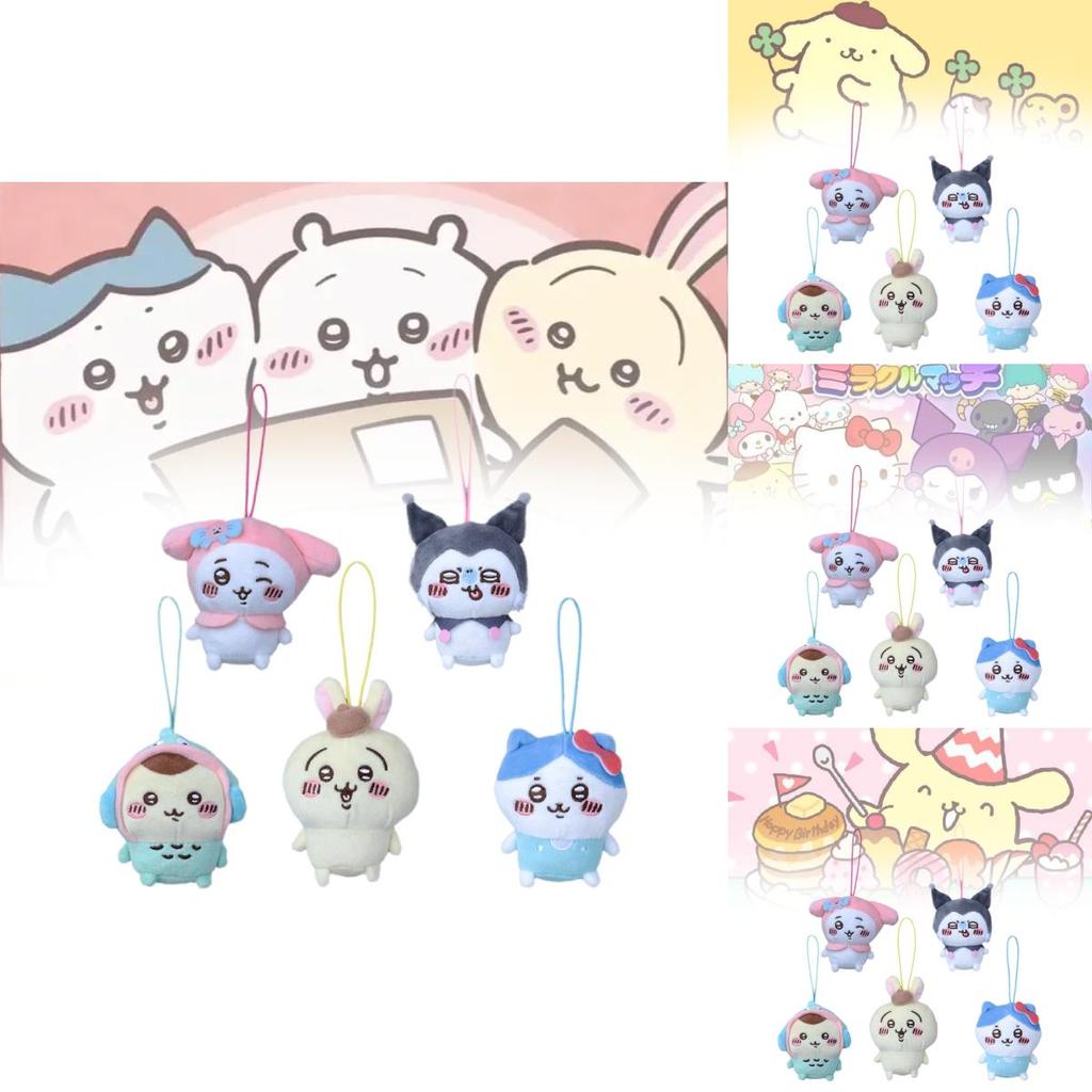 Очаровательный самоироничный плюшевый брелок-медведь с дизайном Sanrio Cool Little Fish