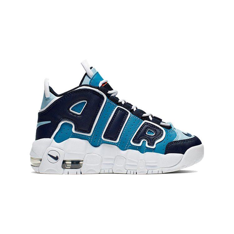 Nike Air More Uptempo Синие 96 Деним BP Удобные Детские Баскетбольные Кроссовки Деним Дети Возраст 3 7 Лет AA1554-404