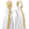 Monoii Rapunzel Wig with Wig Net Cosplay Halloween Princess Hair Extensions Blonde Long Wig