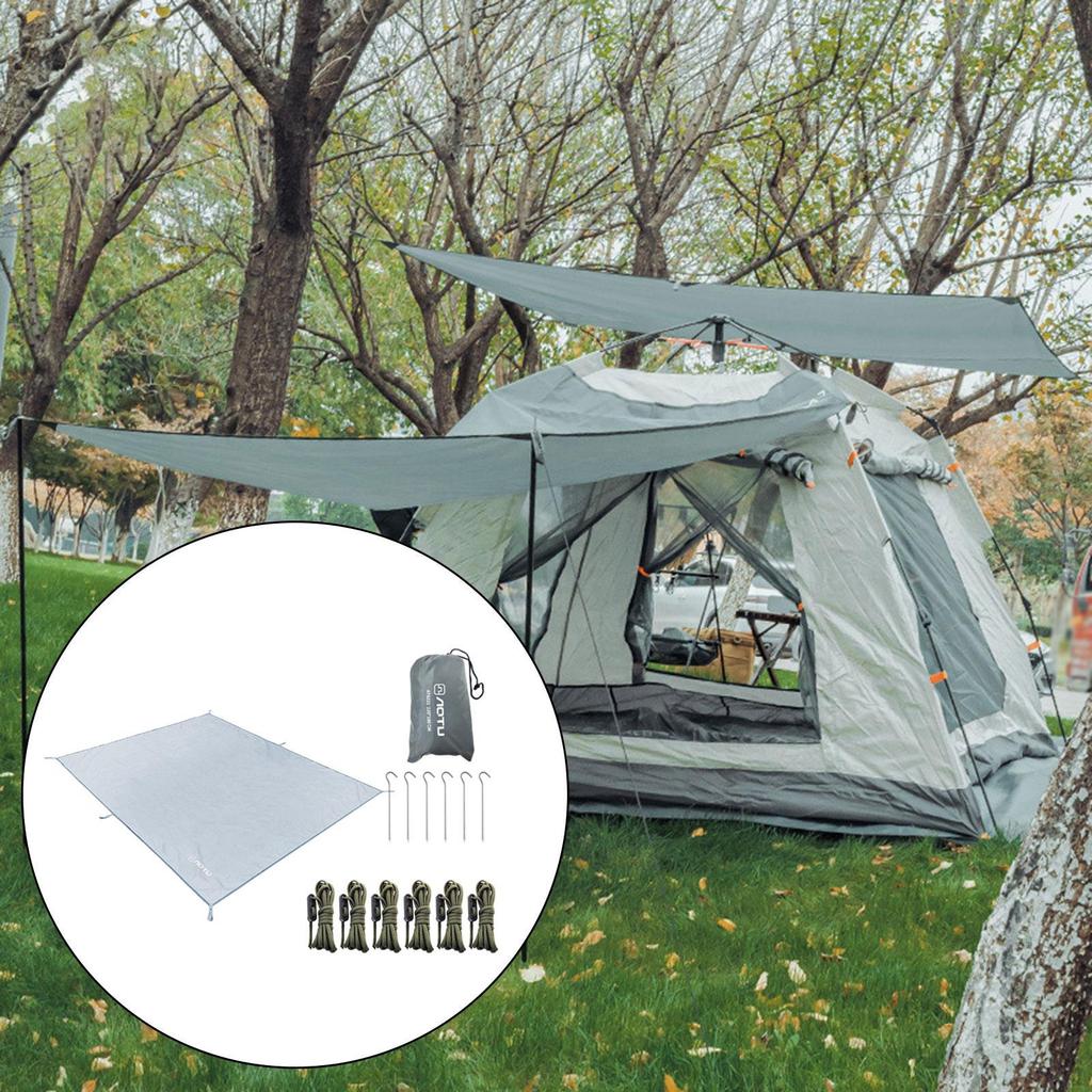 Кемпинговый тент с брезентовым навесом, сверхлегкая компактная палатка, укрытие от дождя для использования на открытом воздухе
