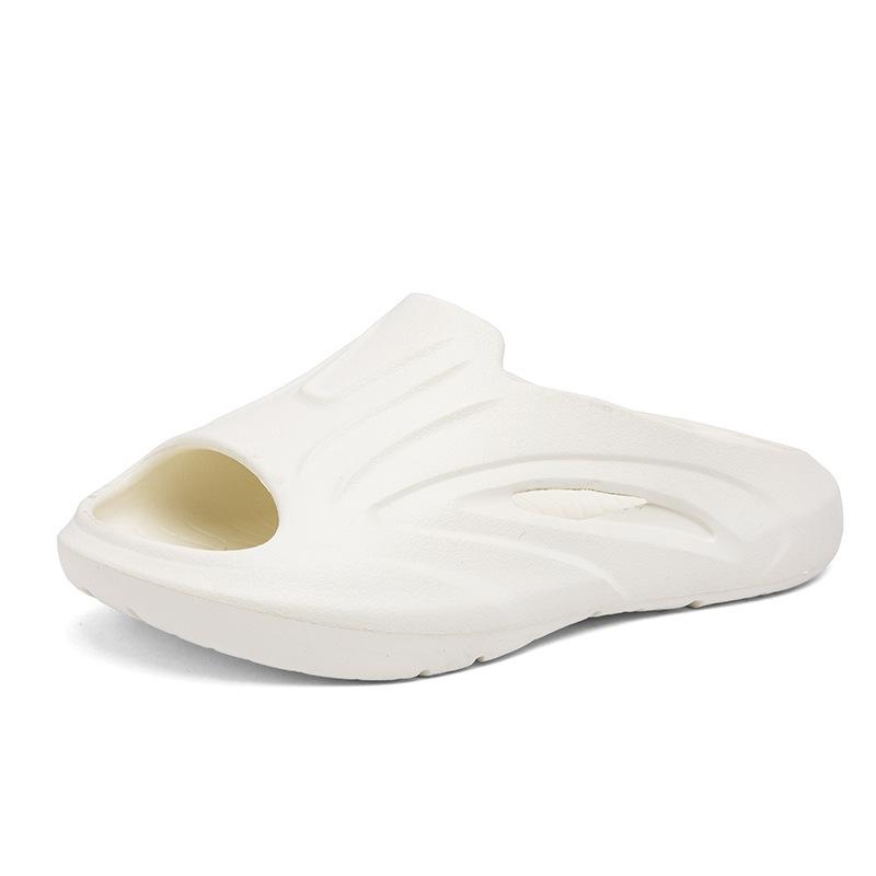 Летние уличные домашние тапочки на платформе, модные шлепанцы с открытым носком, дышащая пляжная обувь для моря