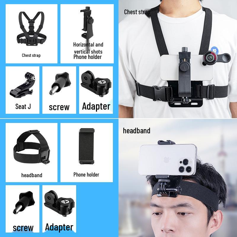 Chest Phone Holder: First-Person View Wearable for Douyin and Live Streaming