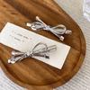 Sliver Metal Bowknot Hair Side Clips Girls Y2K Sweet Cute Barrettes Hairpins Hair Accessories for Women Style Headwear Headdress