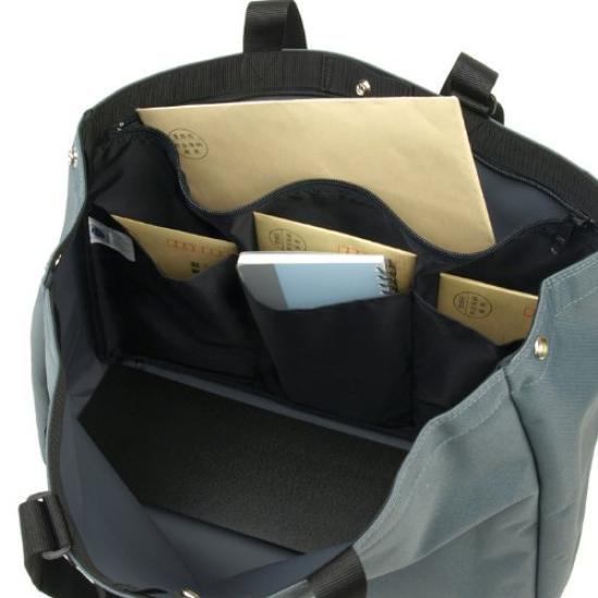 Сумка-тоут горизонтальная совместима с файлом А3, производитель: темно-синяя сумка, размер 47 см, Toyooka, 53385-03