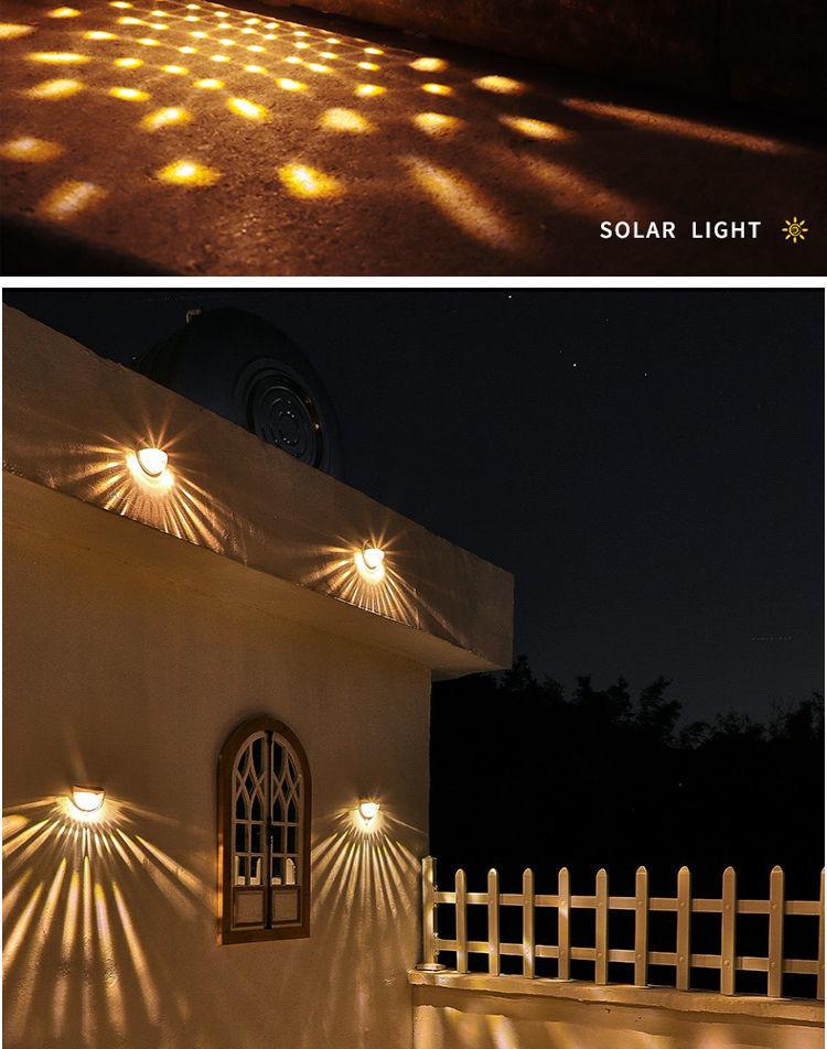 Solar Waterproof Outdoor Lights – Automatic Dusk On for Garden, Lawn, Wall, and Fence Decoration.