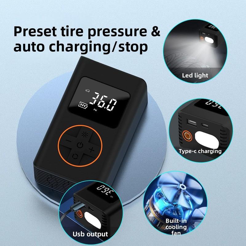 Hot selling wireless bicycle car air pump smart car bicycle tire electric air pump