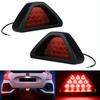 2PCS Car Ail Motorcycle Tail Pilot Signal Lamps Accessories 12V LED Rear Fog Light Triangle Red Led Brake Strobe Warning Lamp