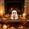 Healing Style Room Accents Ice Cream Ghost Resin Figurine Cute Spooky Desk Decor for Halloween Ornament Home Soft Summer Ornament Festive