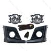 1 Set Front Bumper Fog Lamp Light Cover Frame Hood Bezel Harness Switch Kit For Subaru Crosstrek XV 2018   Foglight