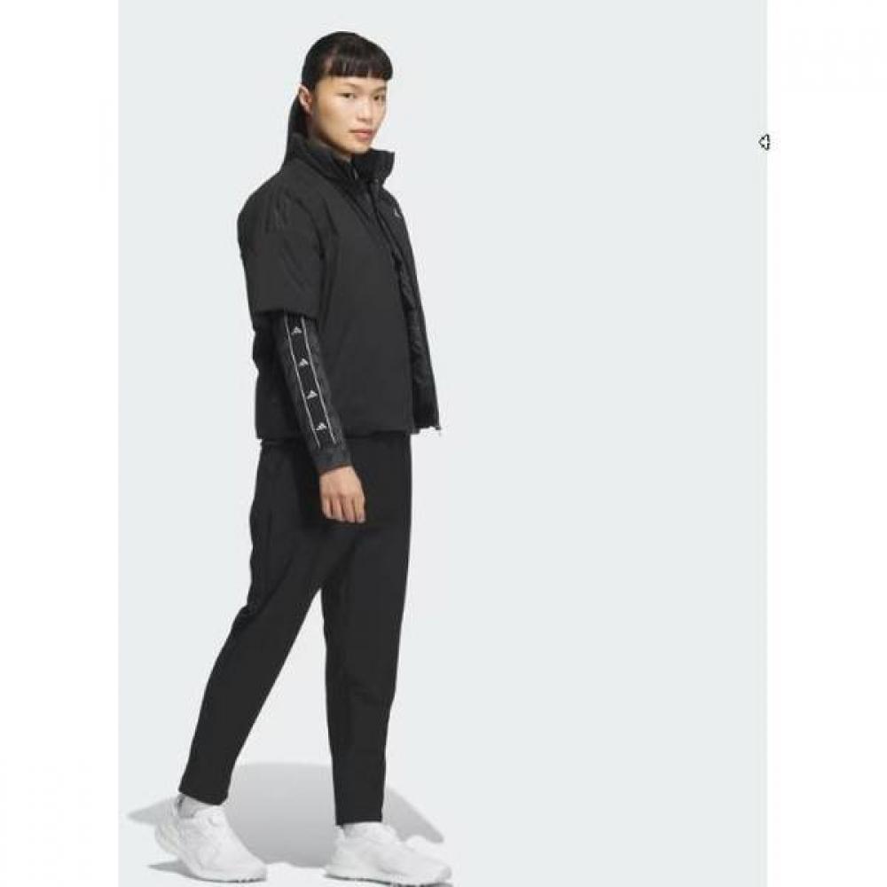AdidaS Golf 24fw Women S Down Short Sleeve Anorak Im7195 Black