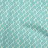 Cotton Poplin Aqua Blue Fabric Kalamkari Craft Projects Decor Fabric Printed By The Yard 42 Inch