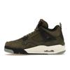 Детские кроссовки Air Jordan 4 Retro SE Craft GS Olive зеленые средне-оливковые бледно-ванильные FB9928-200