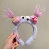 1/2PCS Girls Plush Hairband Clown Doll Design Funny Hair Clip for Christmas Gift Children Cosplay Collection Party Hair Decor