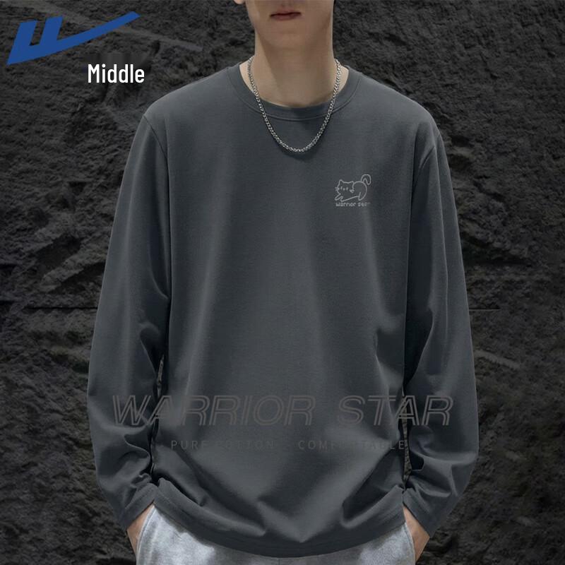 Warrior Unisex Long Sleeve T-Shirt with Cute Cat Print