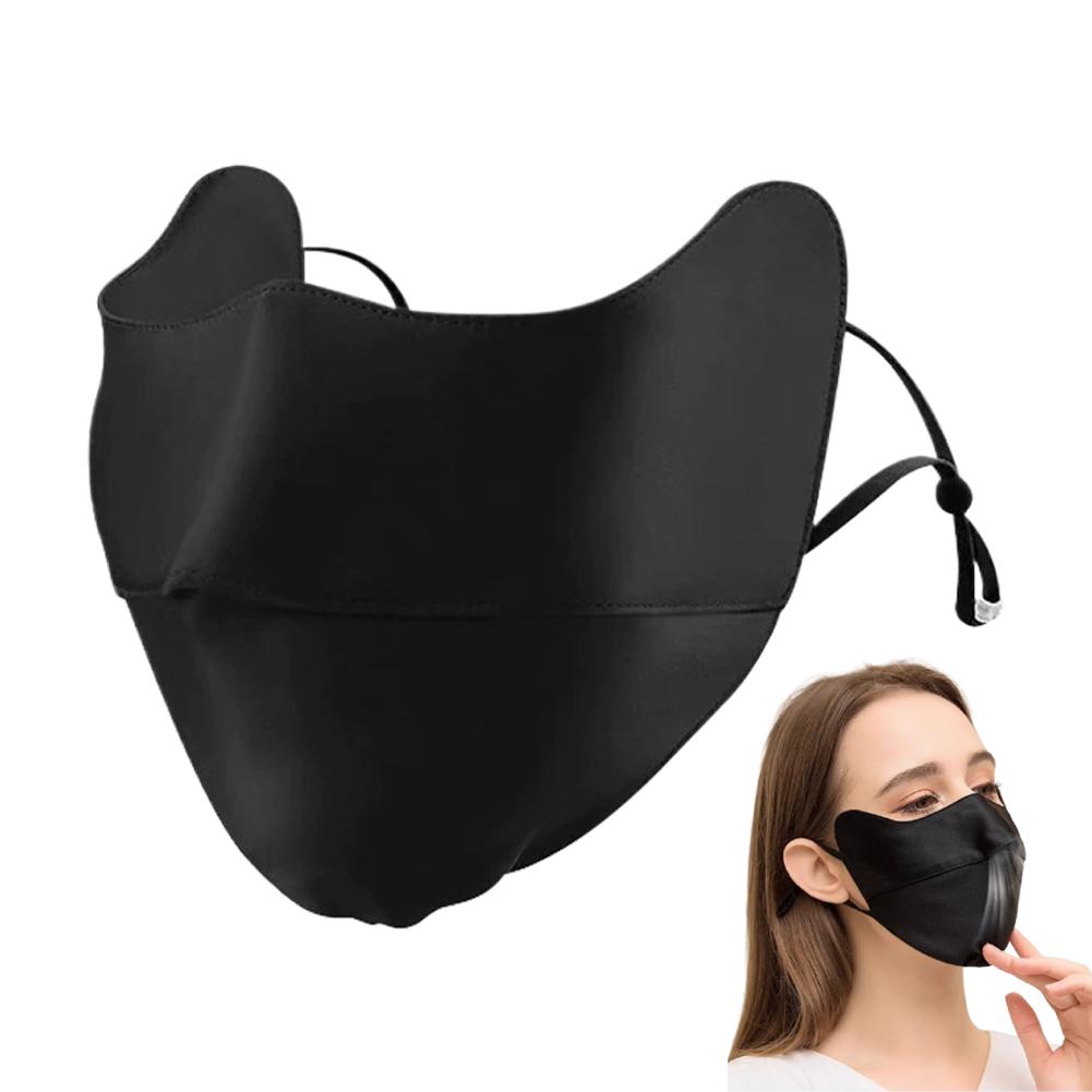 NEW Thin Silk Sunscreen Face Mask UPF50+ UV Protection Breathable Summer Cover Outdoor Sunscreen For Golf Cycling Running
