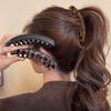 Geometric Leopard Print Hair Clip Acetic Acid Hairpin Personalized Acetate Banana Clip  Female