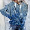 Autumn New Color Painting Flower 3D Printed Hoodie Women's Fashion Casual Sweatshirt Super David Jumper