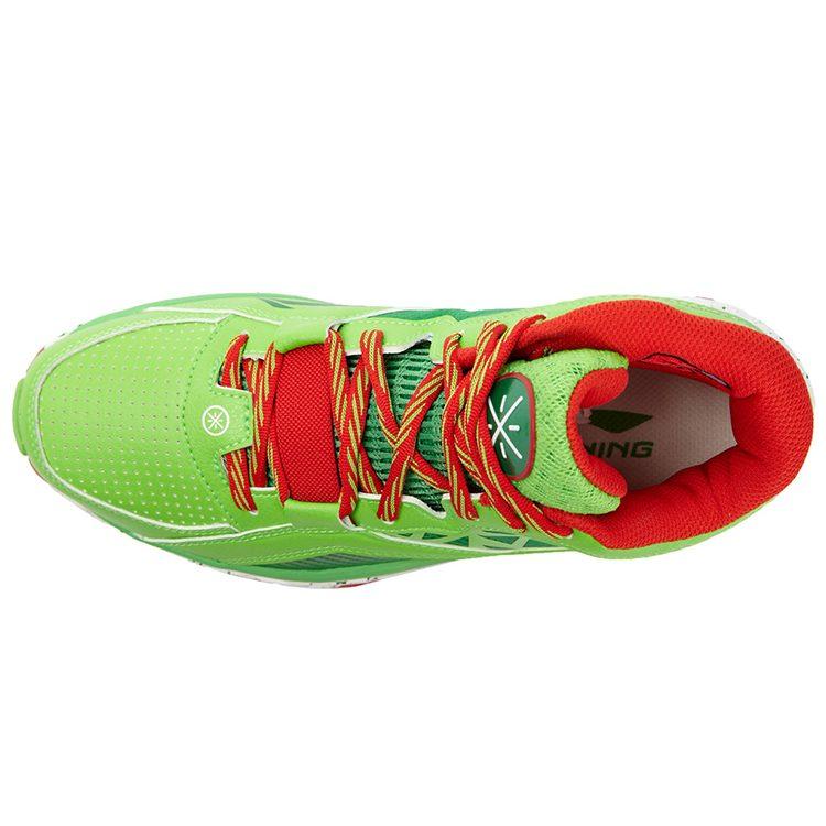 Баскетбольные кроссовки Li Ning Wade Fission 2.5 Mid top Унисекс Зеленый Красный ABFK031-4