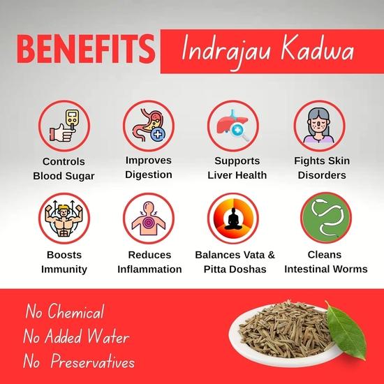 BIRJU MAHAVIR Indrajau Kadwa - Holarrhena Pubescens 200 Gr, Natural (BMKB-20)
