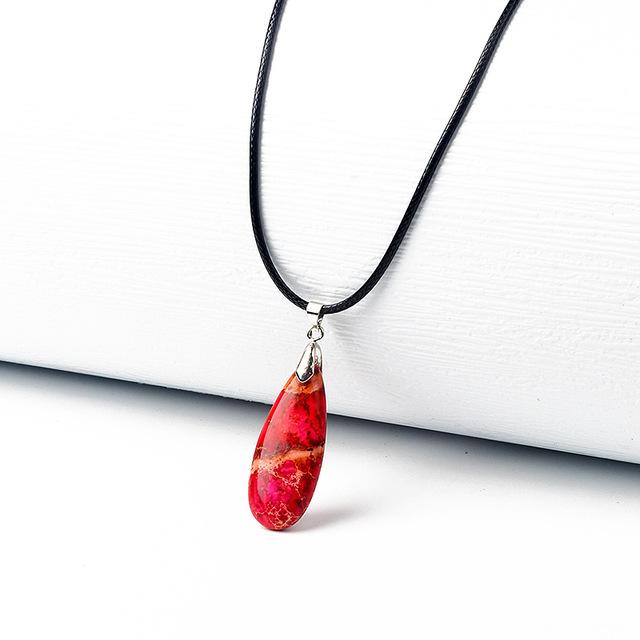 BLINGBAY женское ожерелье с подвеской из натуральной кожи, многоцветный кулон из воловьей кожи, ожерелье из веревки для девочек, вечерние, день рождения, рождественские украшения, подарок