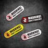 1pc Do Not Touch Warning Sign Car Stickers Auto Window Body Bumper Decoration Cover Scratches Vinyl Decals Vehicle Accessories