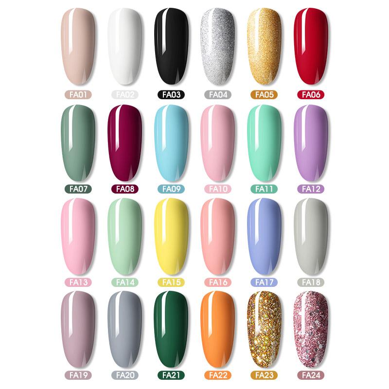 ROSALIND Mini Nail Polish Gel Semipermanent UV Multiple Colors Varnish Hybrid Nail Art Soak Off Top Base Coat Regular Gel Lacquer