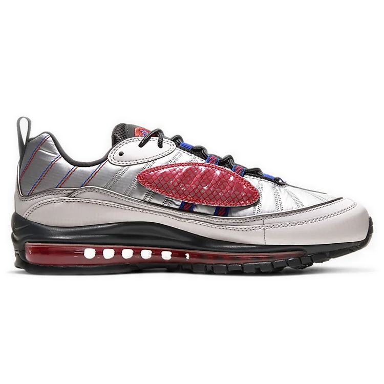 Nike Мужские кроссовки Air Max 98 NRG Space Flight Silver Vast-Grey Hyper-Blue BQ5613-001