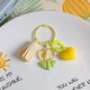With Tassel Sweet Resin Tulip Keyring Young Girl's Heart Tulip Flower Keychain Pendant   Girls