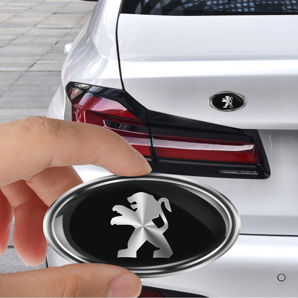 Aluminum ABS Car Badge Sticker Auto Body Trunk Decor Decals Car Styling For Peugeot 208 2012~2018 308 2019~2021 2008 207 508 301