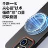 Decompression Magnetic Rotating StandIPhone 15 Case, Soft Sand Skin-Like Translucent Light Thin Simple Hard, Matte Black