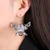 Pirate Captain Earrings Skull Anchor Pendant Men'S Ear Jewelry