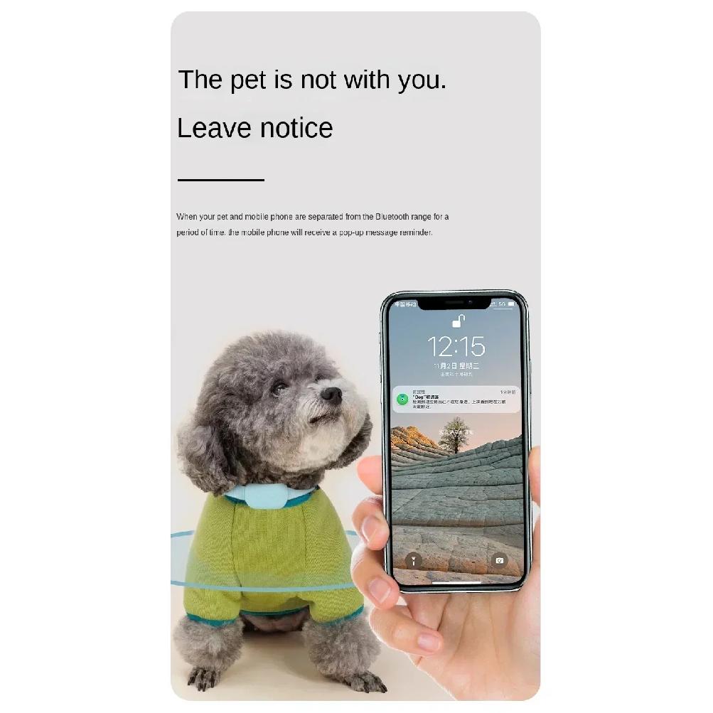 Pet Bluetooth GPS Tracker Dog Mini Tracking Movement Alert Collars Anti Lost Tracker for Cats and Puppies Remote Global Locator