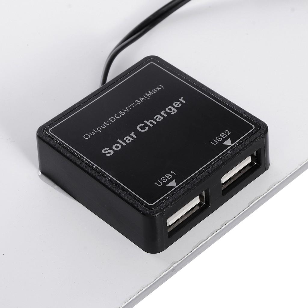 Портативная солнечная панель 12 В 25 Вт, двойная USB-плата Power Bank, внешняя зарядка аккумулятора, плата солнечной батареи, автомобильное зарядное устройство