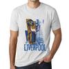 Мужская винтажная футболка с рисунком Футболка Liverpool Lifestyle Vintage White