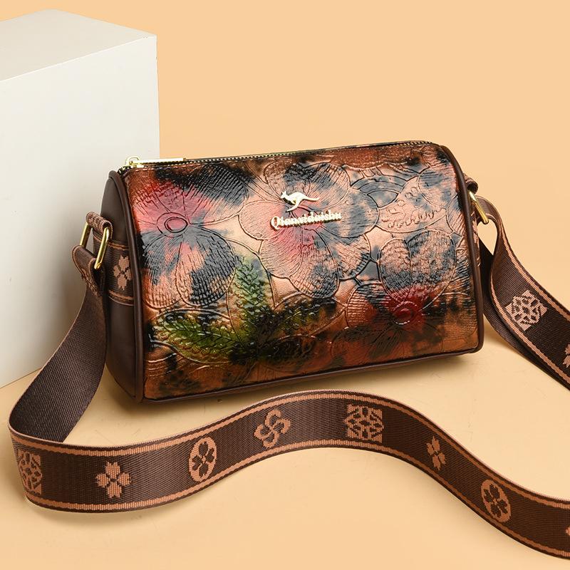 Сумка в китайском стиле с принтом тай-дай, осенняя женская универсальная многослойная сумка для мобильного телефона, большая вместимость, одно плечо, модная сумка через плечо