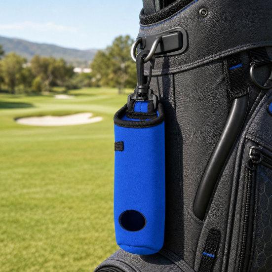 Golf Ball Carry Bag with Clip, Hold 3 Balls & 3 Tees, Golf Ball Carrier Pouch for Golf Bag, Golf Ball Organizer Holder, Golf Accessories