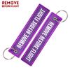 Remove Before Flight 3pcs/set Purple Color Keychain Keyring Piolt Key Holder