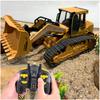 Big RC Truck Bulldozer Dumper Caterpillar Tractor Model Engineering Car Excavator Push Soil Music Lighting Effects Kids