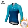 XINTOWN Women's Long Sleeve Plus Size Cycling Jersey - European & American Style, Printed Design